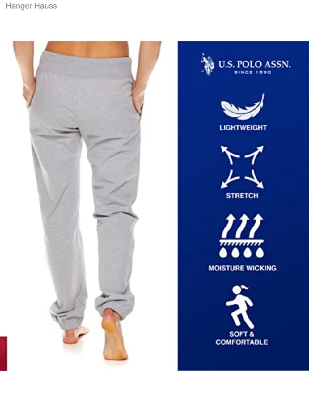 French Terry Joggers with Pockets, Mid Rise, Drawstring Waist, Cuffed Hem_2